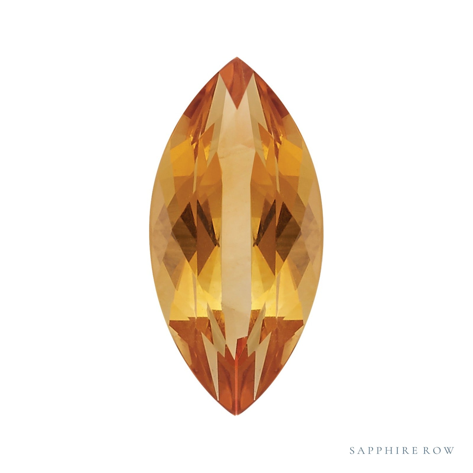 9x4.5 mm natural orange citrine, marquise cut | Sapphire Row · cut7