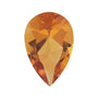 8x5 mm natural orange citrine, pear cut | Sapphire Row · cut7