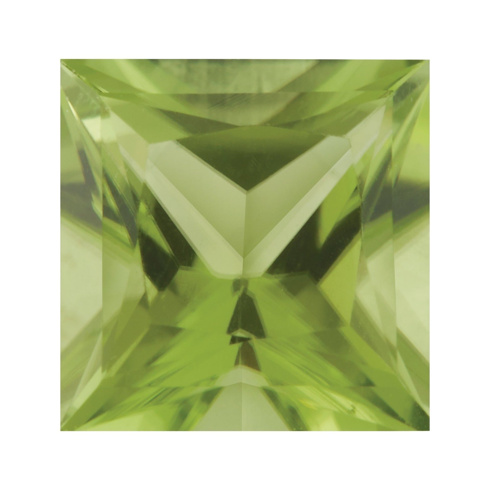5 mm natural green peridot, square cut | Sapphire Row · cut7