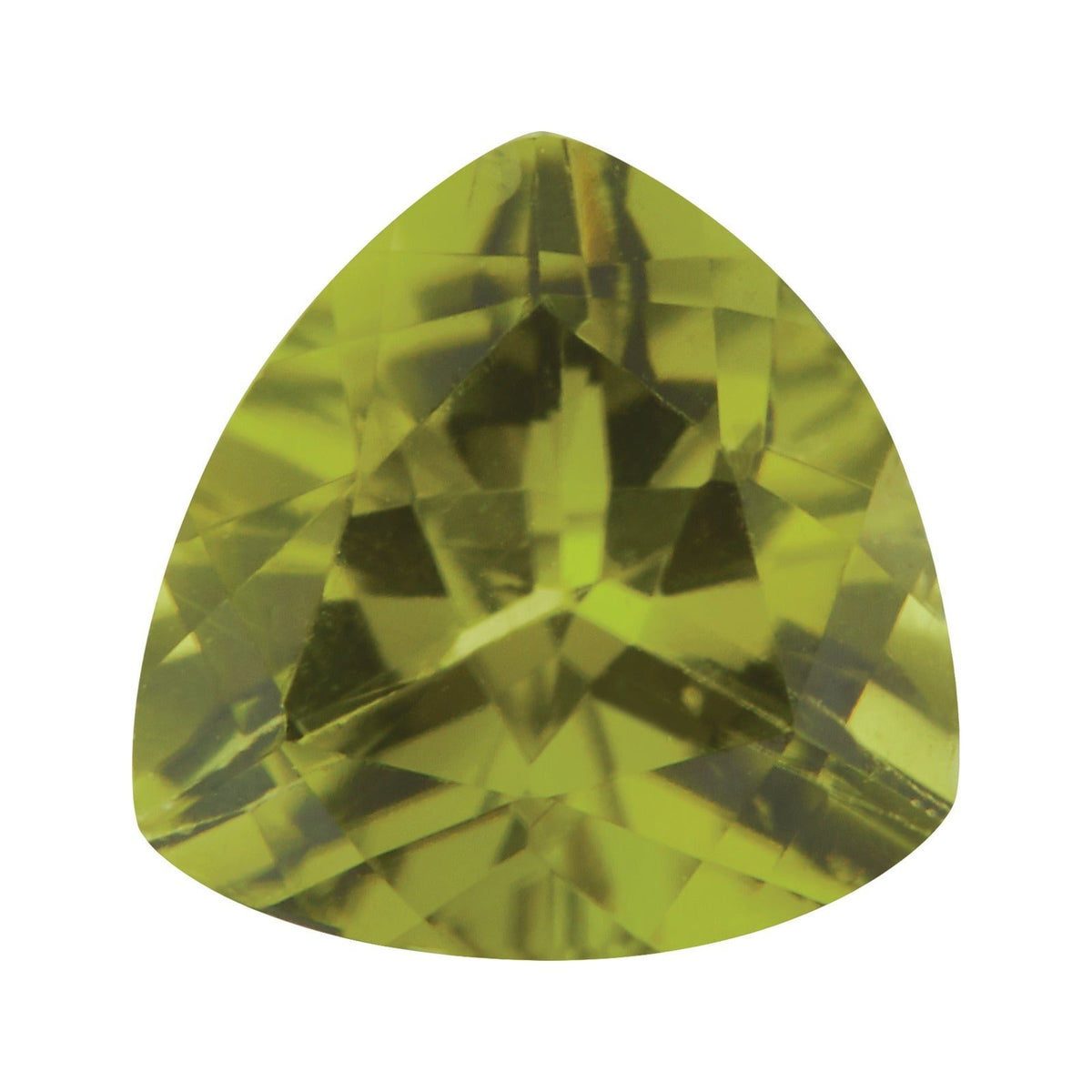 4.5 mm natural arizona green peridot, trillion cut | Sapphire Row · cut7