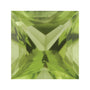 5.5 mm natural green peridot, square cut | Sapphire Row · cut7