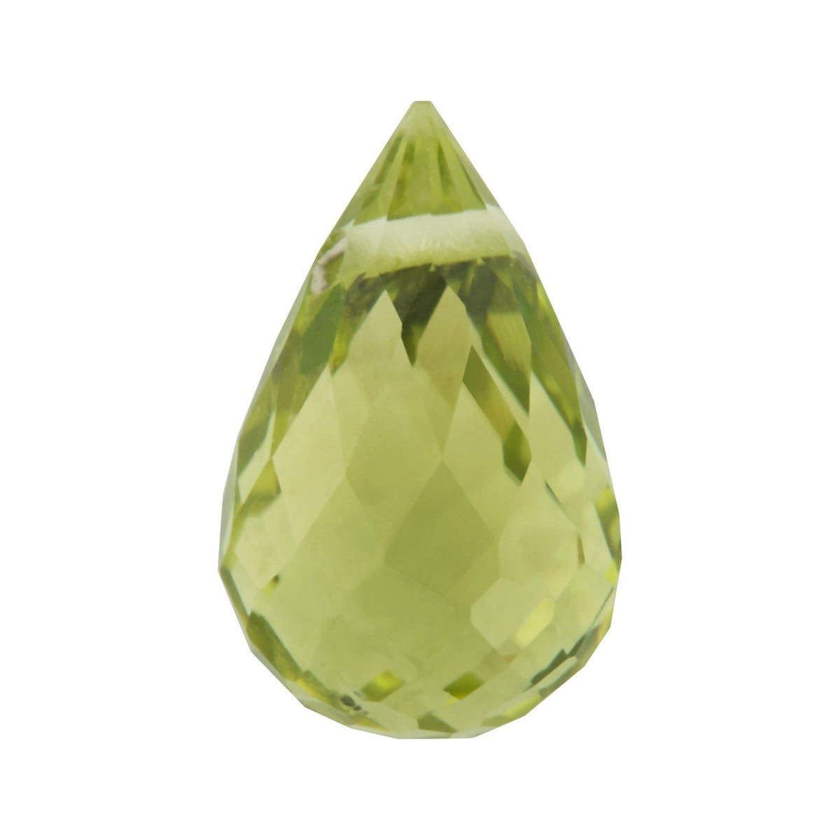 6x4 mm natural green peridot, briolette cut | Sapphire Row · cut7