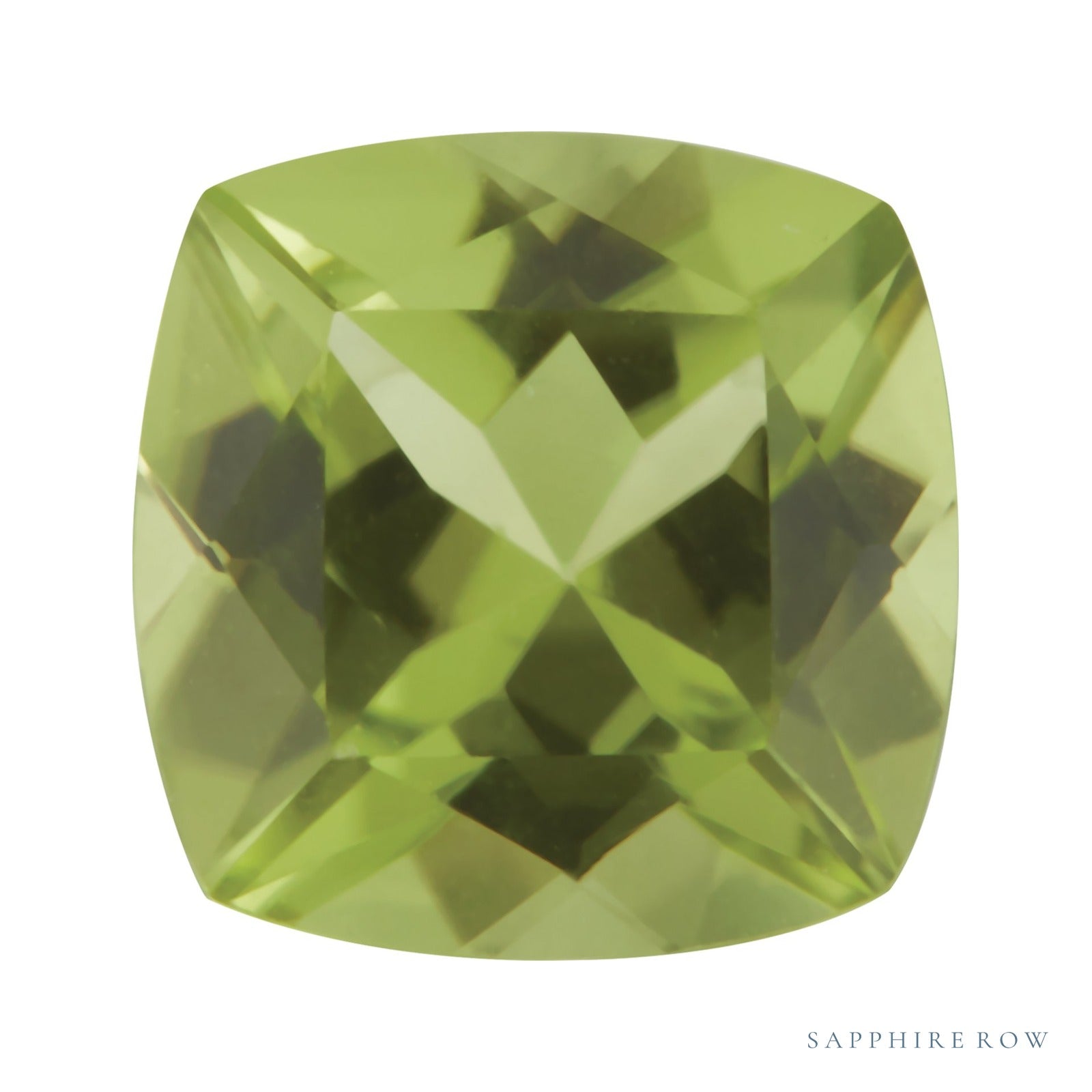 5 mm natural green peridot, cushion cut | Sapphire Row · cut7