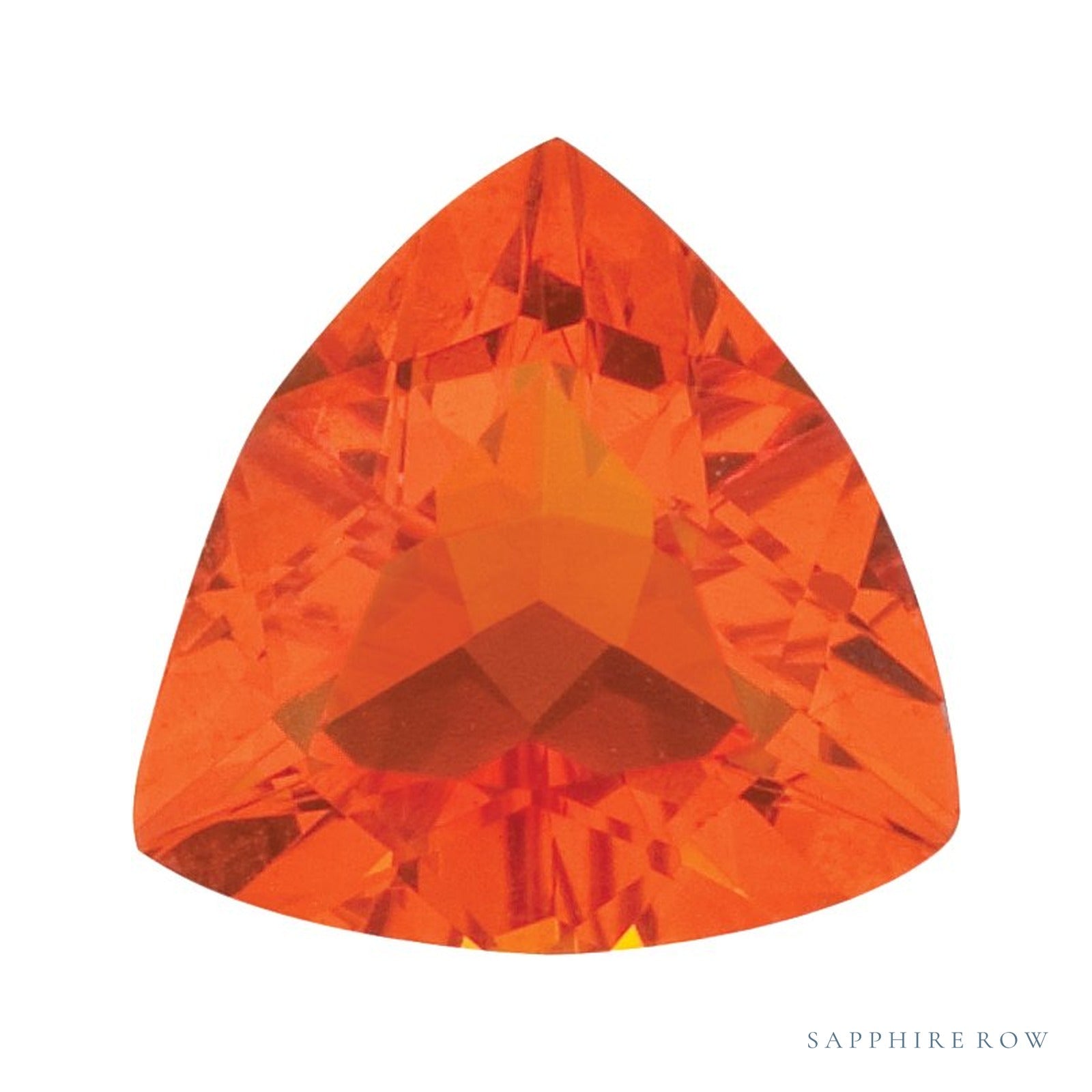 4 mm natural reddish orange opal, trillion cut | Sapphire Row · cut4