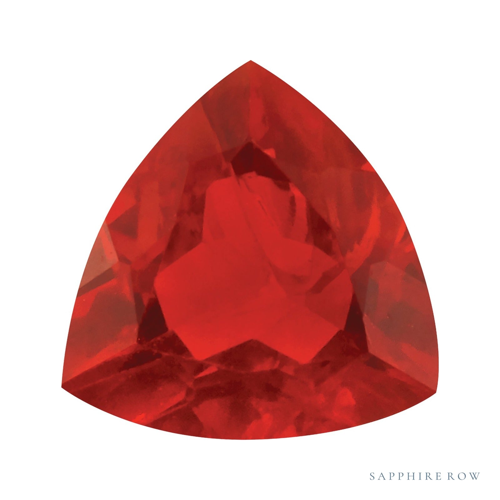 4 mm natural cherry opal, trillion cut | Sapphire Row · cut7