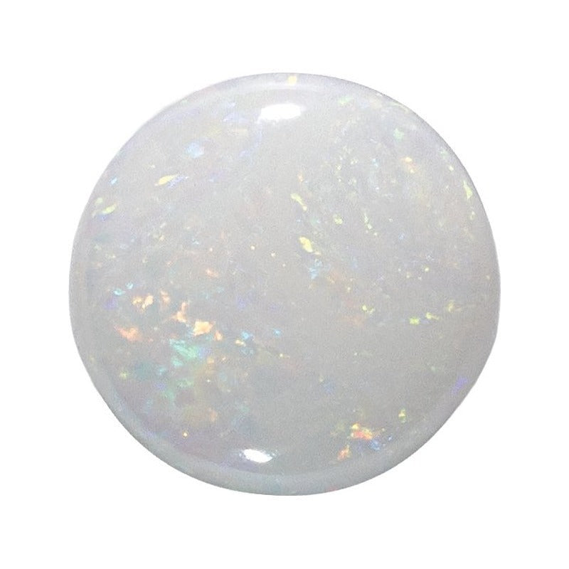 4.5 mm natural white opal, round cut | Sapphire Row · cut7