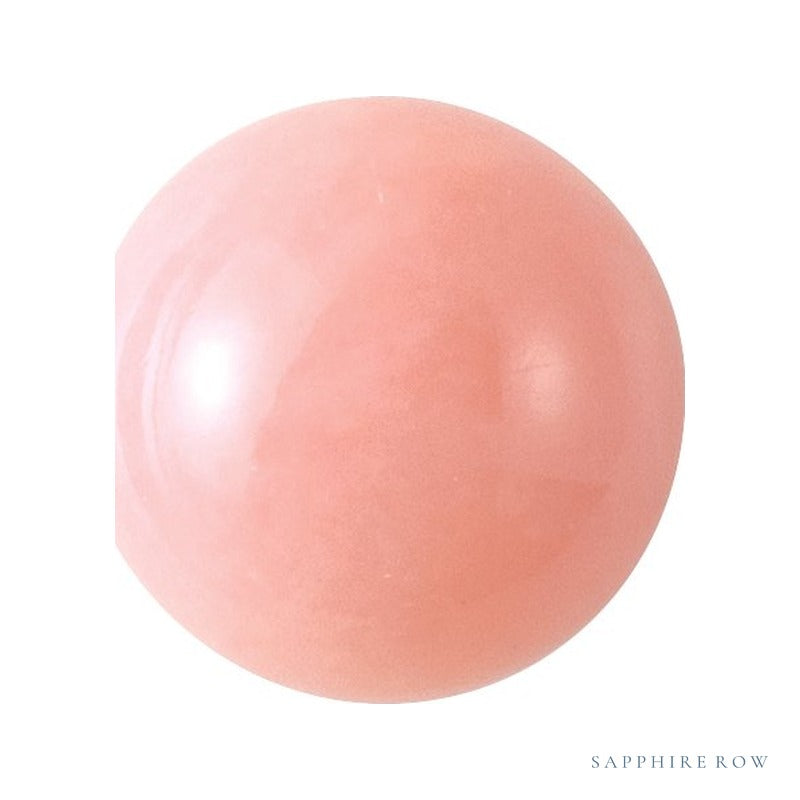 7 mm natural pink opal, round cut | Sapphire Row · cut6