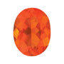 6x4 mm natural reddish orange opal, oval cut | Sapphire Row · cut7