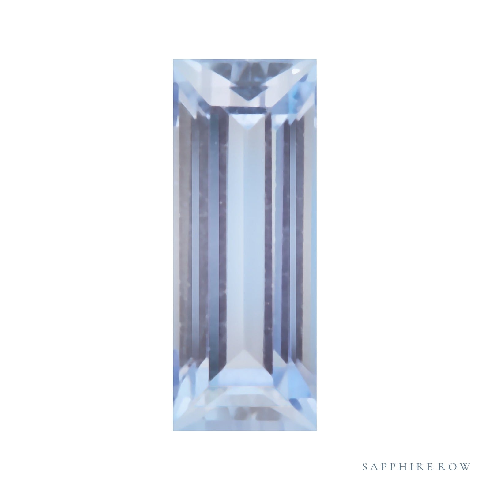 5x2 mm natural purple tanzanite, straight baguette cut | Sapphire Row · cut4