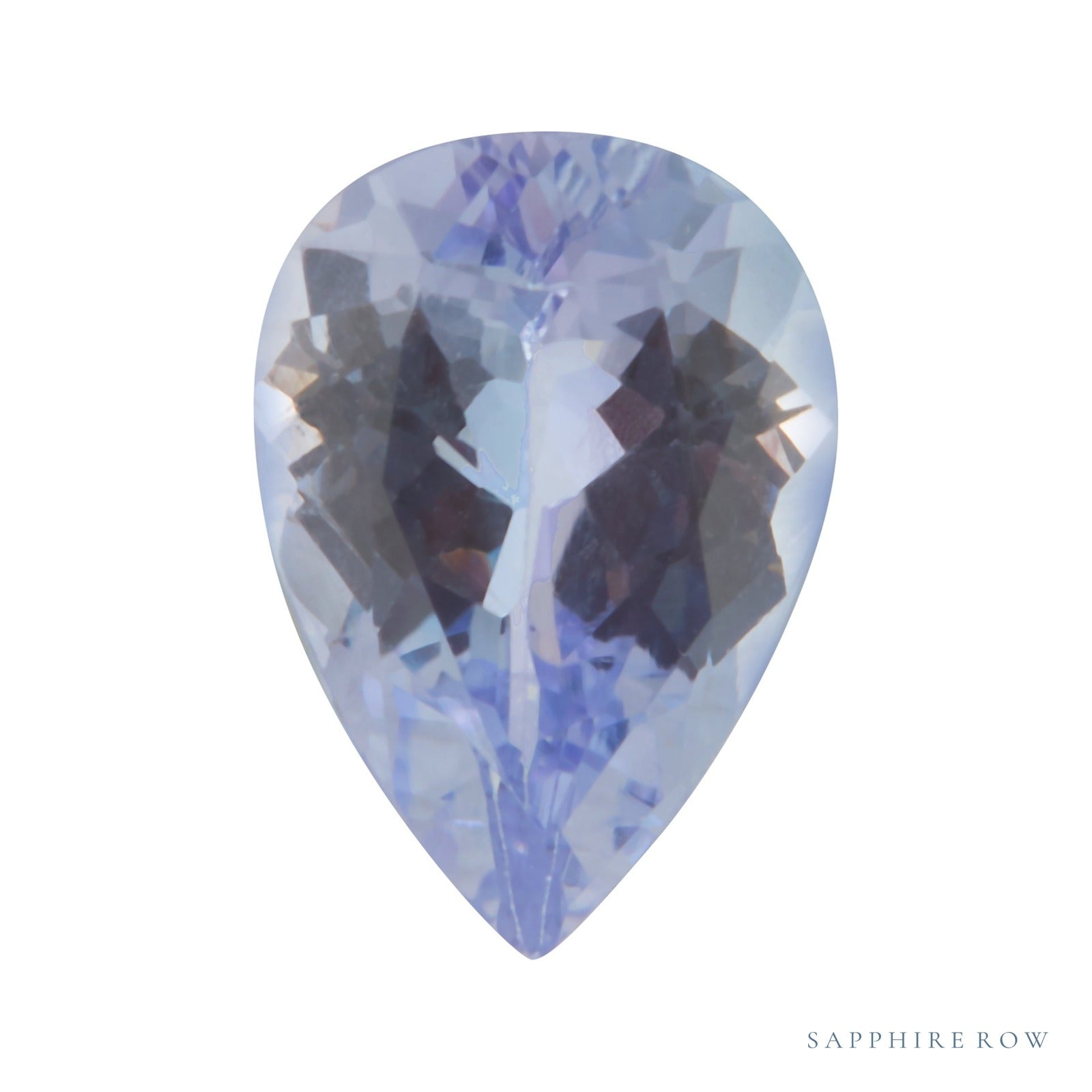 5x3 mm natural purple tanzanite, pear cut | Sapphire Row · cut4