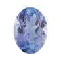 4x3 mm natural violetish blue tanzanite, oval cut | Sapphire Row · cut7
