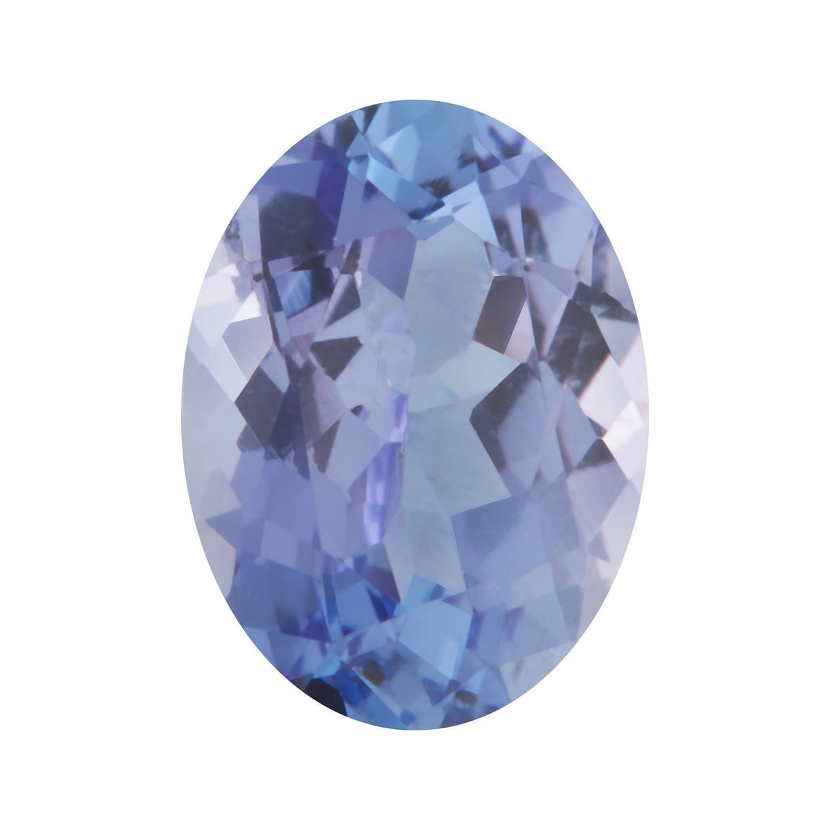 4x3 mm natural violetish blue tanzanite, oval cut | Sapphire Row · cut7
