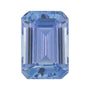 4x3 mm natural violetish blue tanzanite, emerald cut | Sapphire Row · cut7