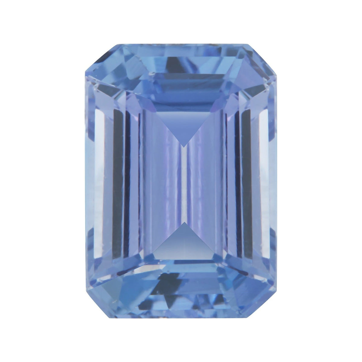 4x3 mm natural violetish blue tanzanite, emerald cut | Sapphire Row · cut7