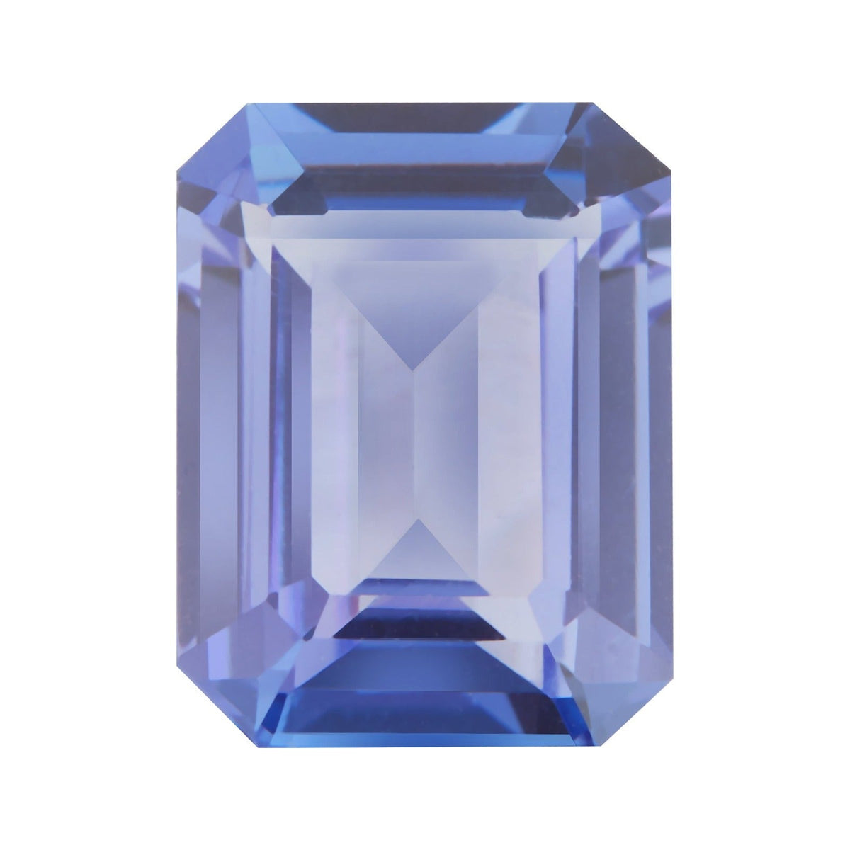 4x3 mm natural violetish blue tanzanite, emerald cut | Sapphire Row · cut7