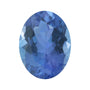 4x3 mm natural violetish blue tanzanite, oval cut | Sapphire Row · cut7