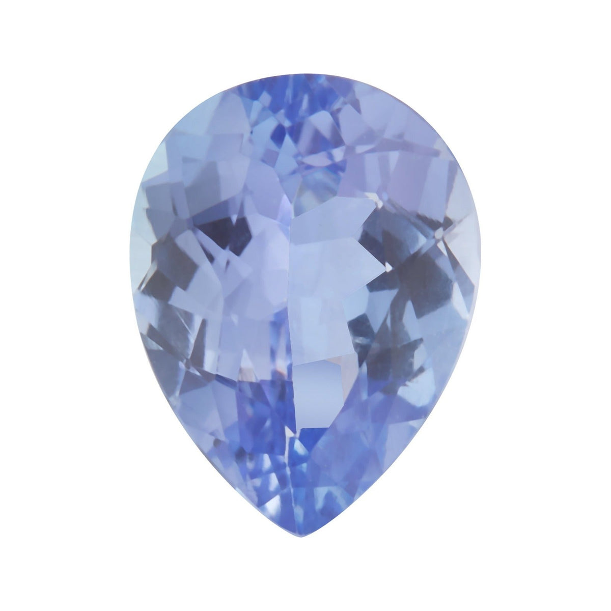 4x3 mm natural violetish blue tanzanite, pear cut | Sapphire Row · cut7