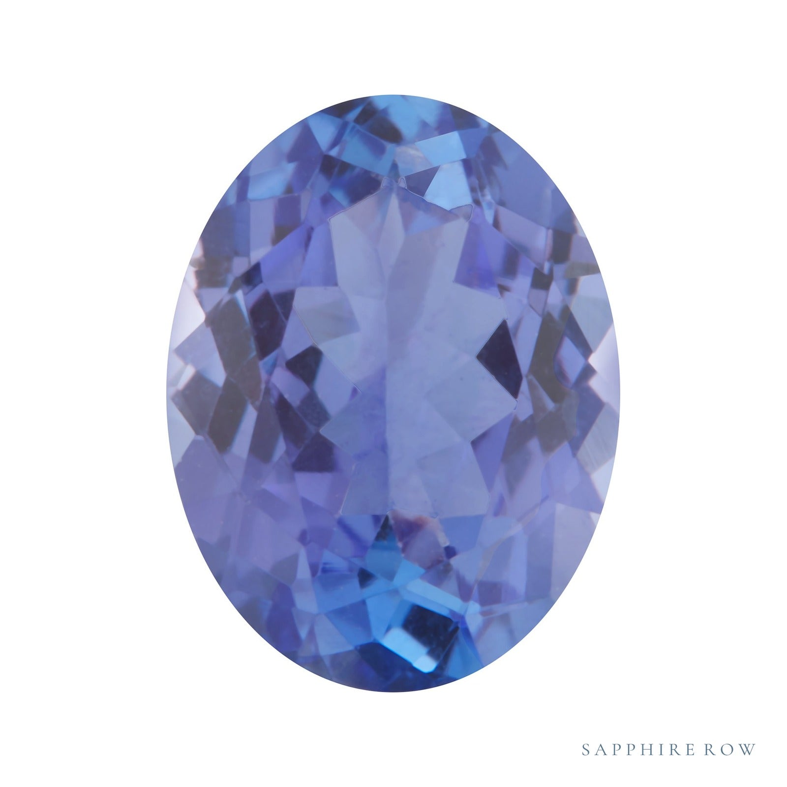 5x4 mm natural purple tanzanite, oval cut | Sapphire Row · cut7
