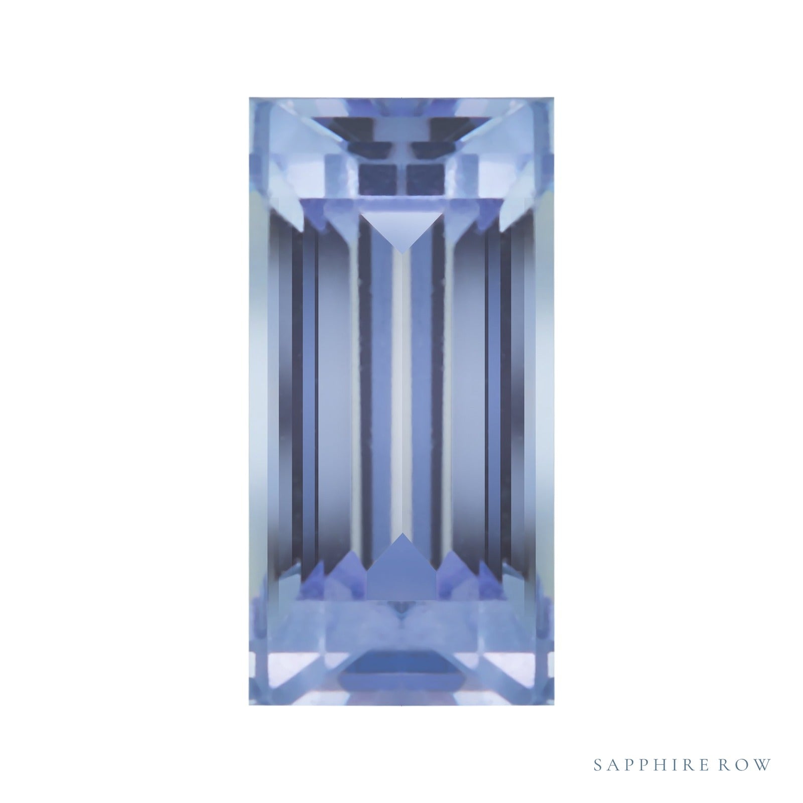 4x2 mm natural purple tanzanite, straight baguette cut | Sapphire Row · cut4