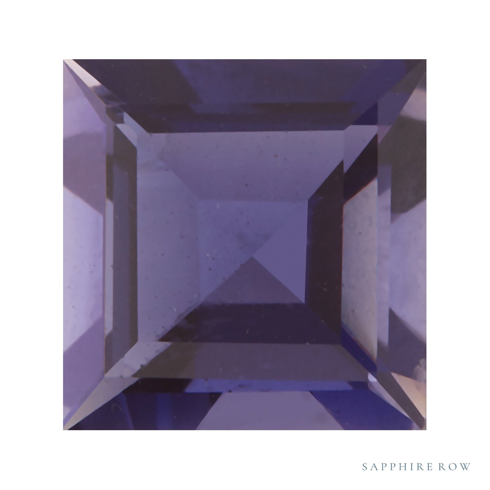 5 mm natural purple iolite, square cut | Sapphire Row · cut4