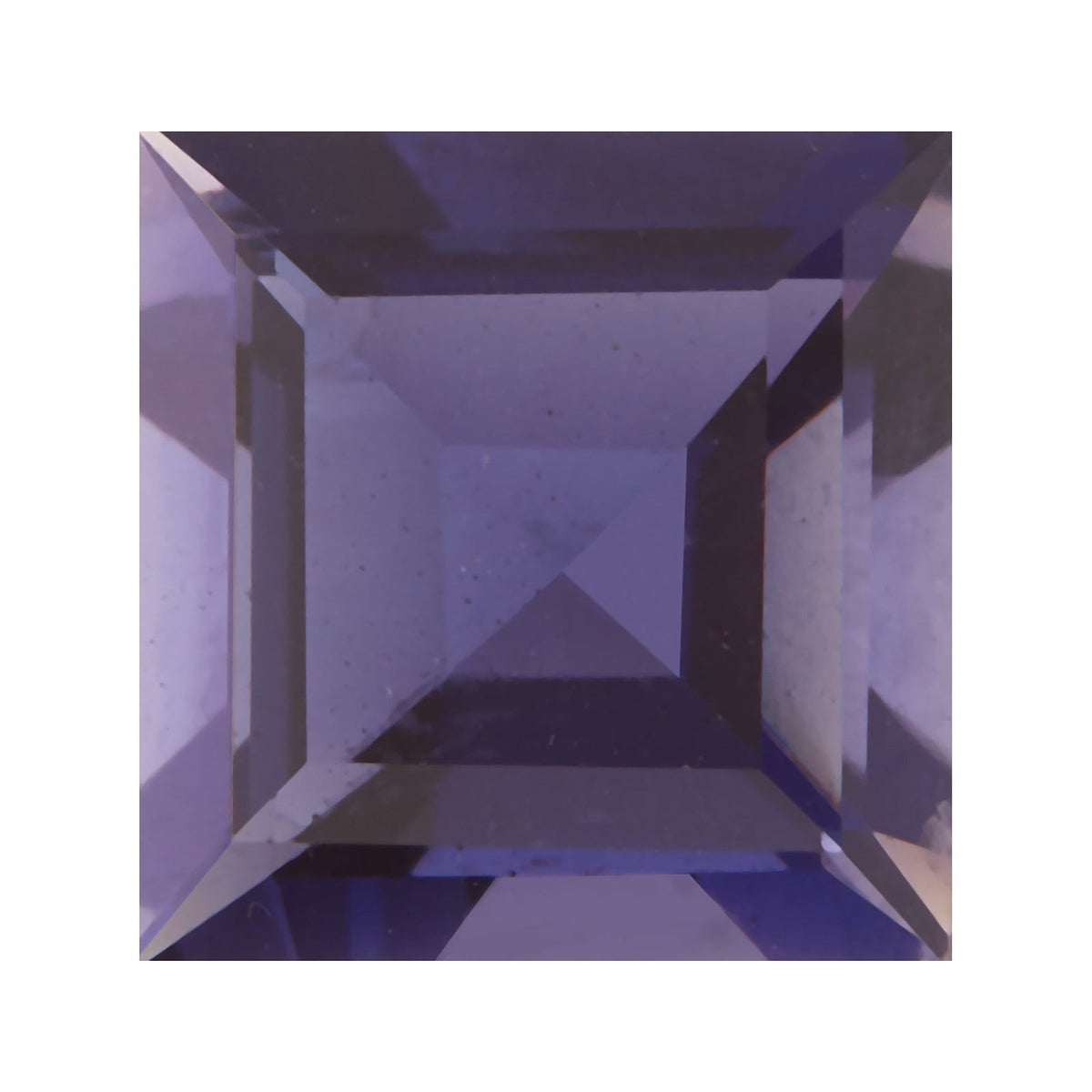 5 mm natural purple iolite, square cut | Sapphire Row · cut7
