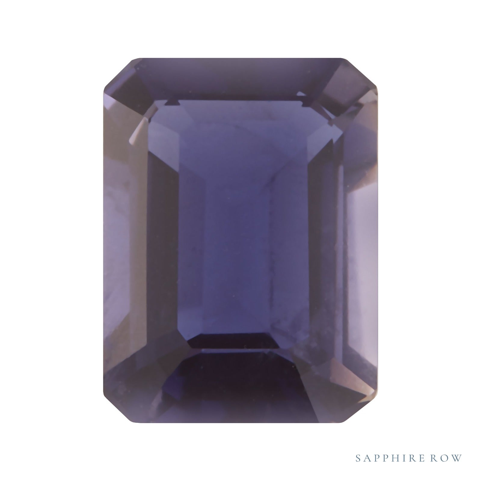5x3 mm natural purple iolite, emerald cut | Sapphire Row · cut4