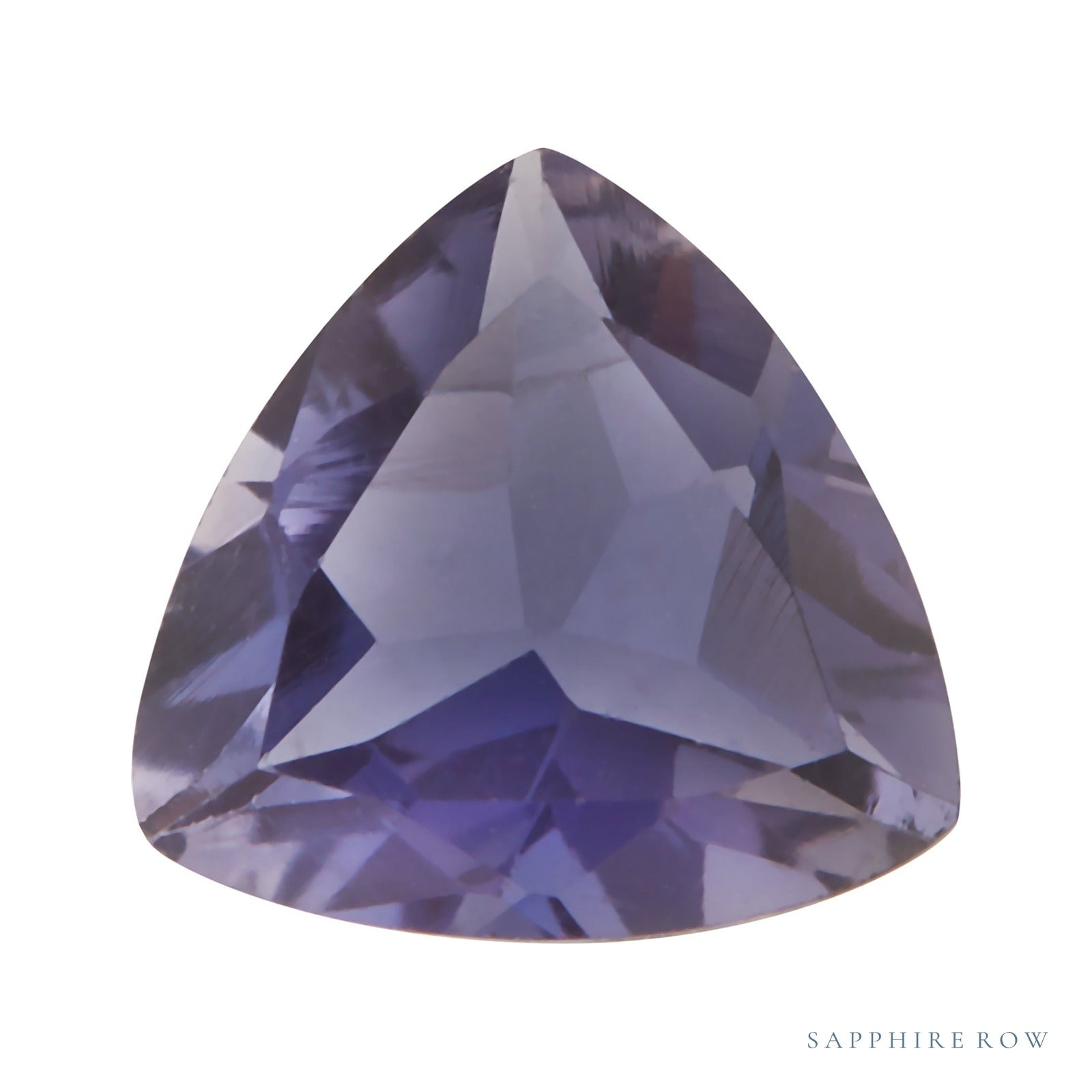 6.5 mm natural purple iolite, trillion cut | Sapphire Row · cut7