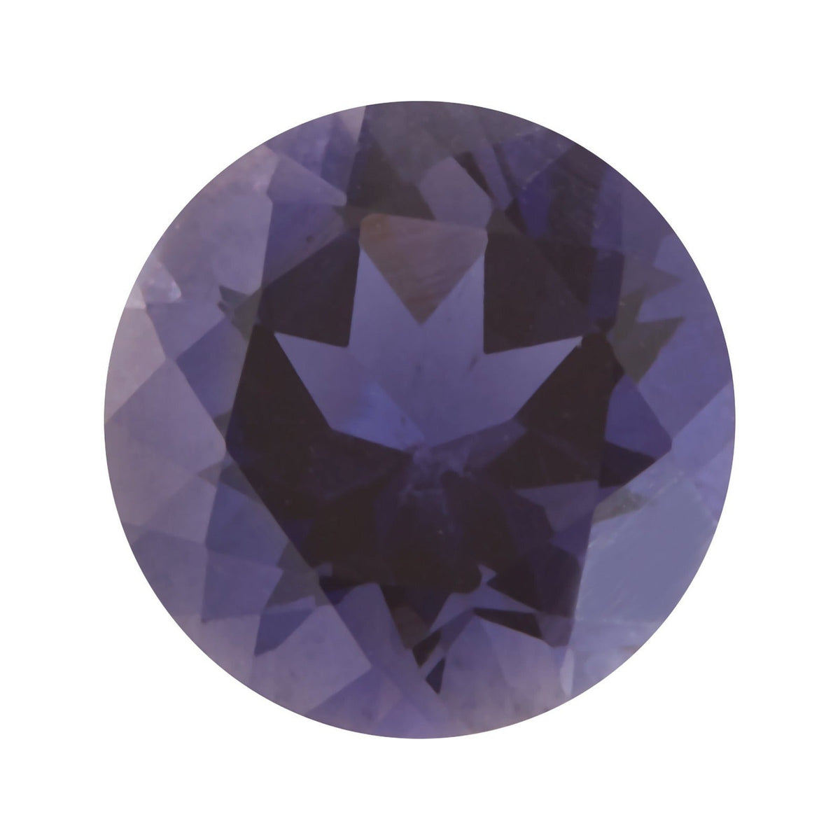 6 mm natural purple iolite, round cut | Sapphire Row · cut7