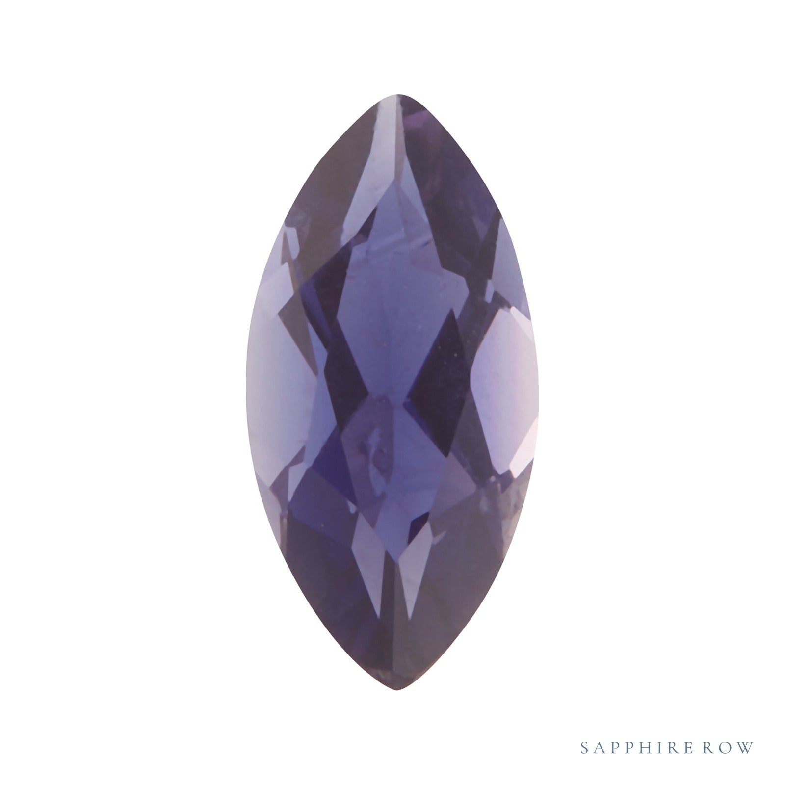 8x4 mm natural purple iolite, marquise cut | Sapphire Row · cut7