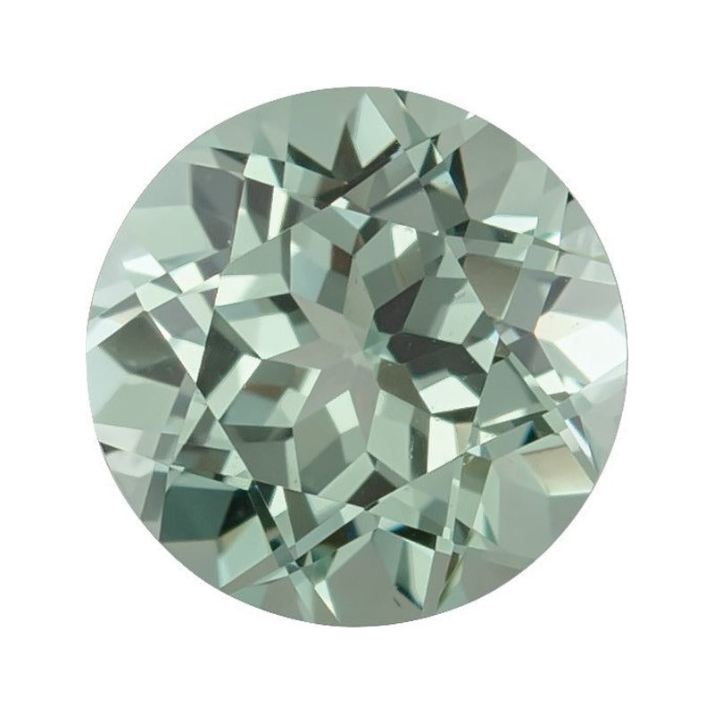2.5 mm lab-grown green sapphire, round cut | Sapphire Row · cut7