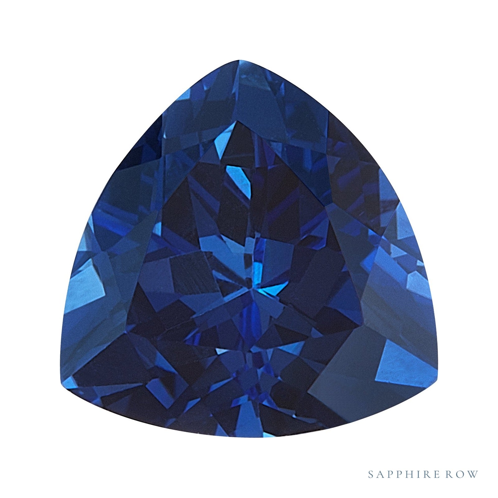 4 mm lab-grown blue sapphire, trillion cut | Sapphire Row · cut7