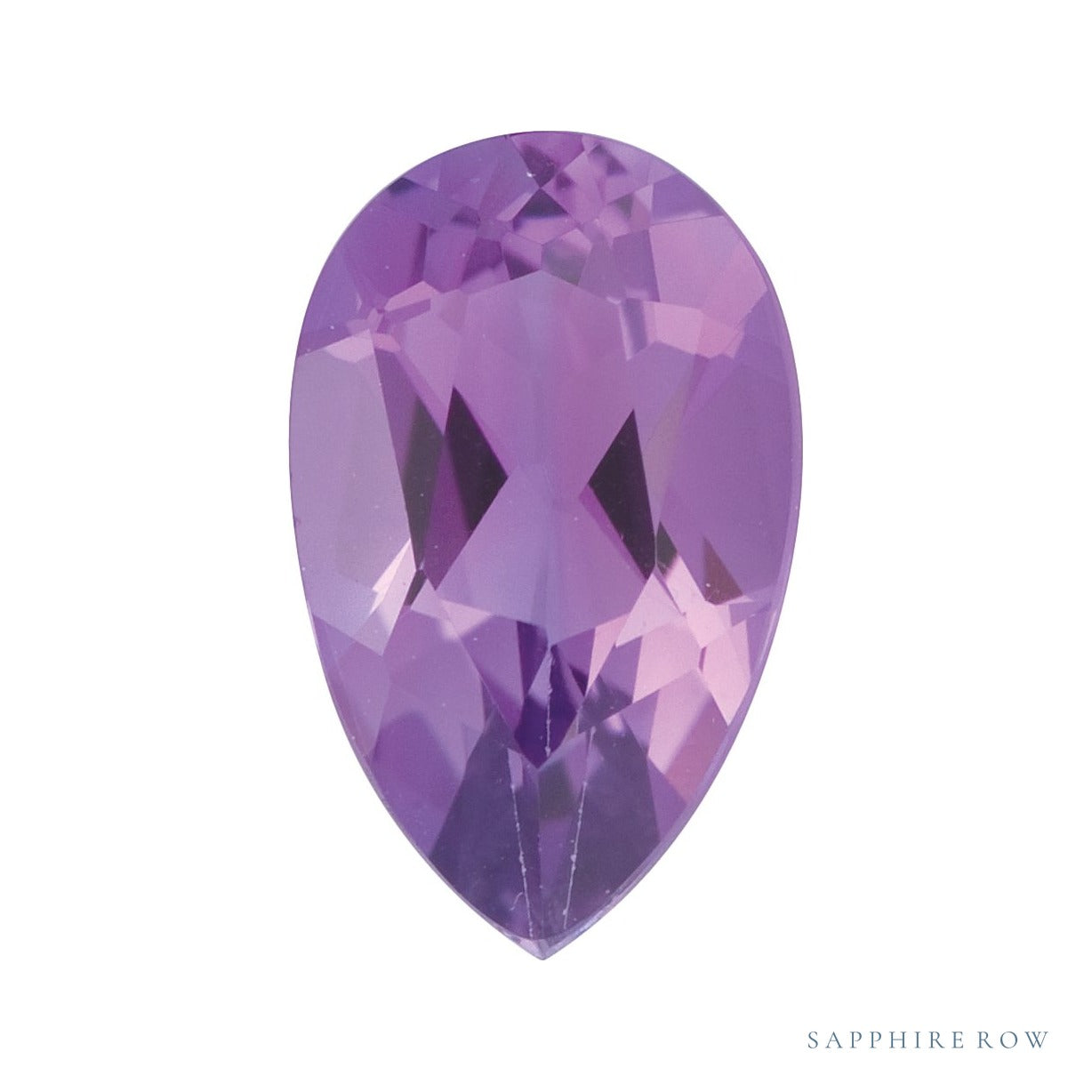 14x10 mm natural amethyst, pear cut | Sapphire Row · cut4 · cut5
