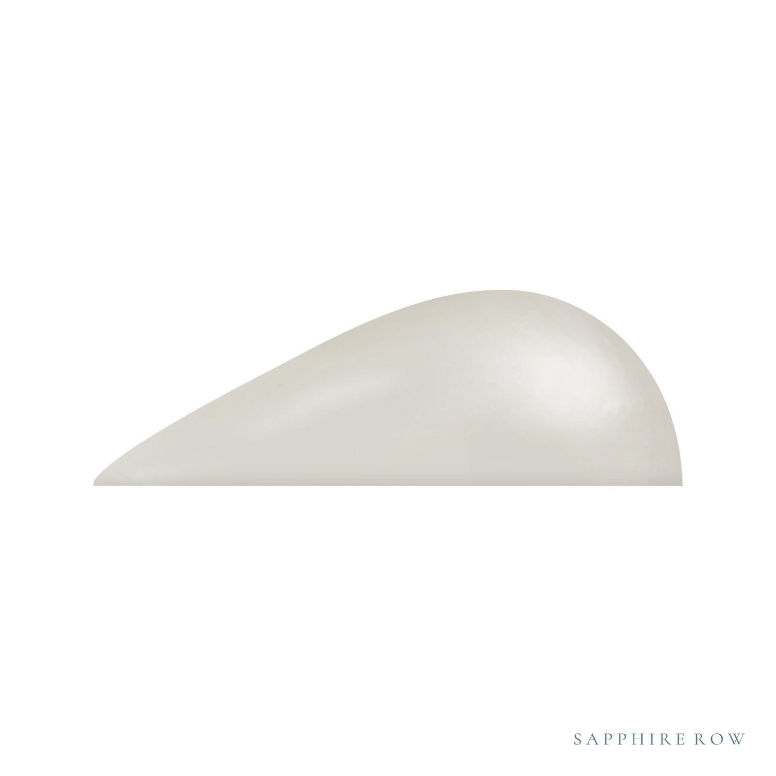 22x14 mm white cultured pearl, pear cut | Sapphire Row · cut4