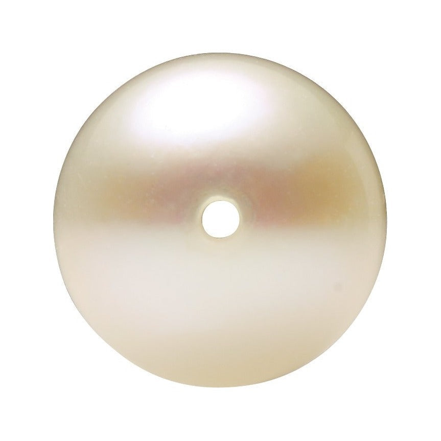 7 mm white cultured akoya pearl, round cut | Sapphire Row · cut7