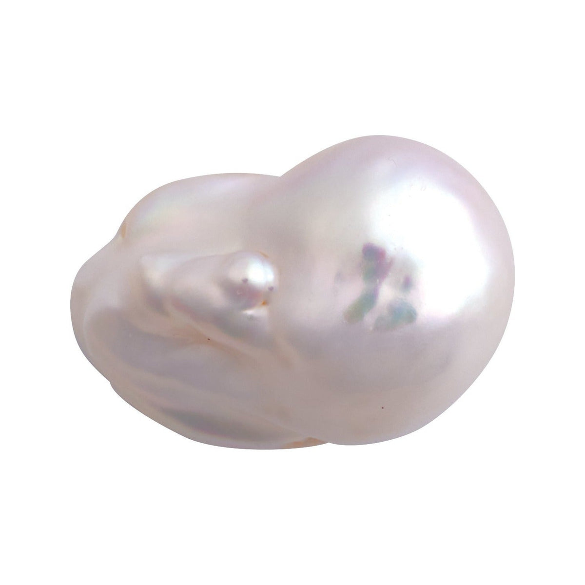 16 mm white cultured freshwater pearl, baroque cut | Sapphire Row · cut7