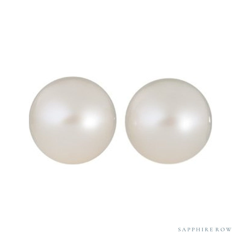8.5 mm white cultured freshwater pearl | Sapphire Row · cut4 · cut5
