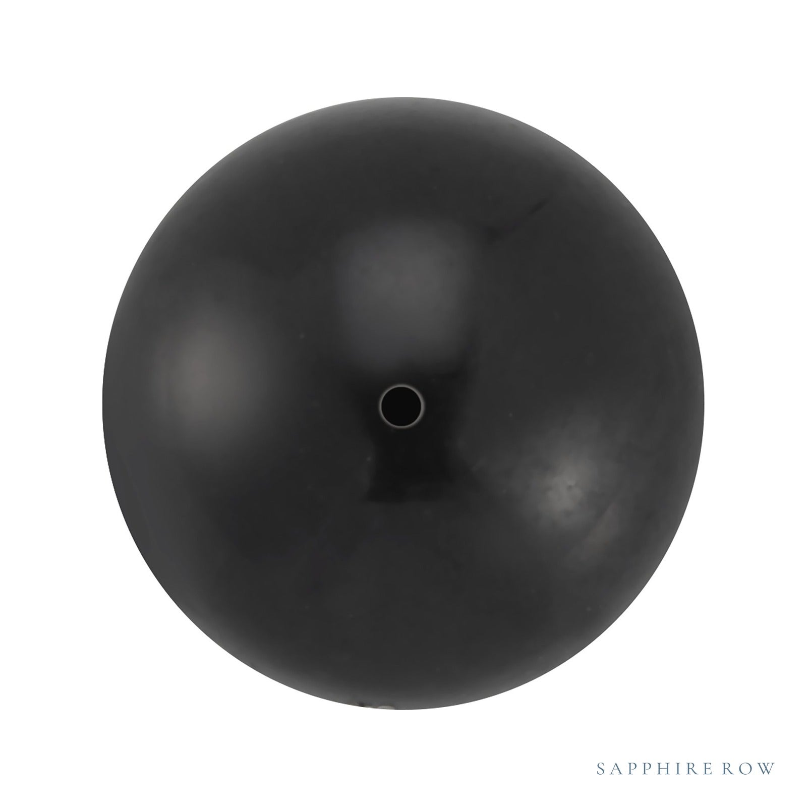8 mm black cultured akoya pearl, round cut | Sapphire Row · cut4