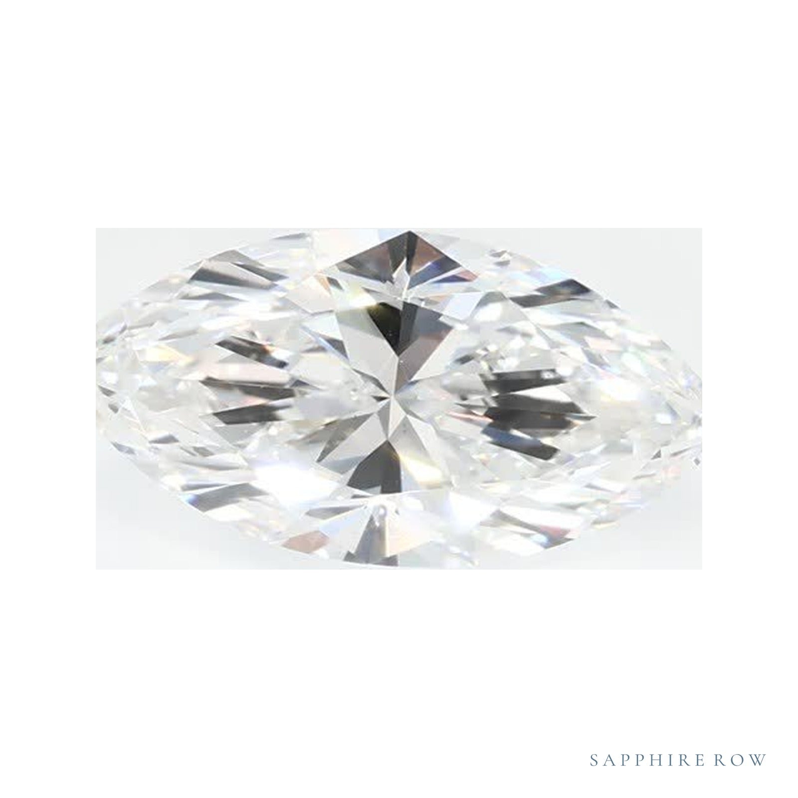 1.10 ct Marquise Lab-Grown Diamond – E VS2 – Faceted Cut – GCAL Certified — Sapphire Row · cut4