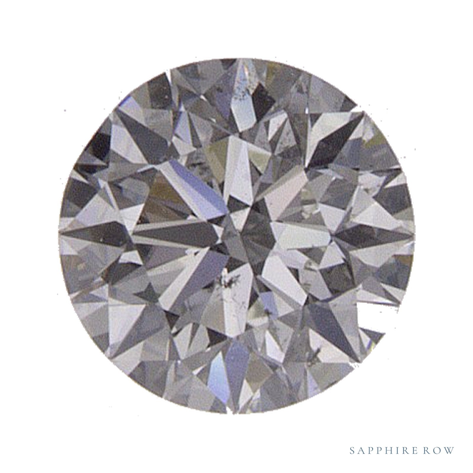 0.42 ct Round Natural Diamond – I SI2 – Faceted Cut – GIA Certified — Sapphire Row · cut4