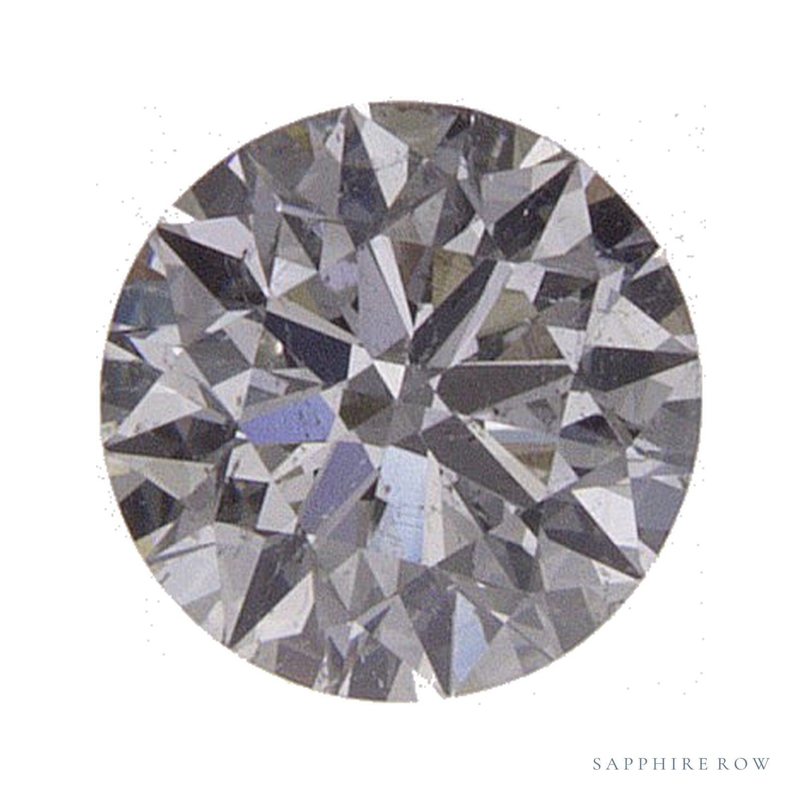 0.40 ct Round Natural Diamond – H SI2 – Faceted Cut – GIA Certified — Sapphire Row · cut4
