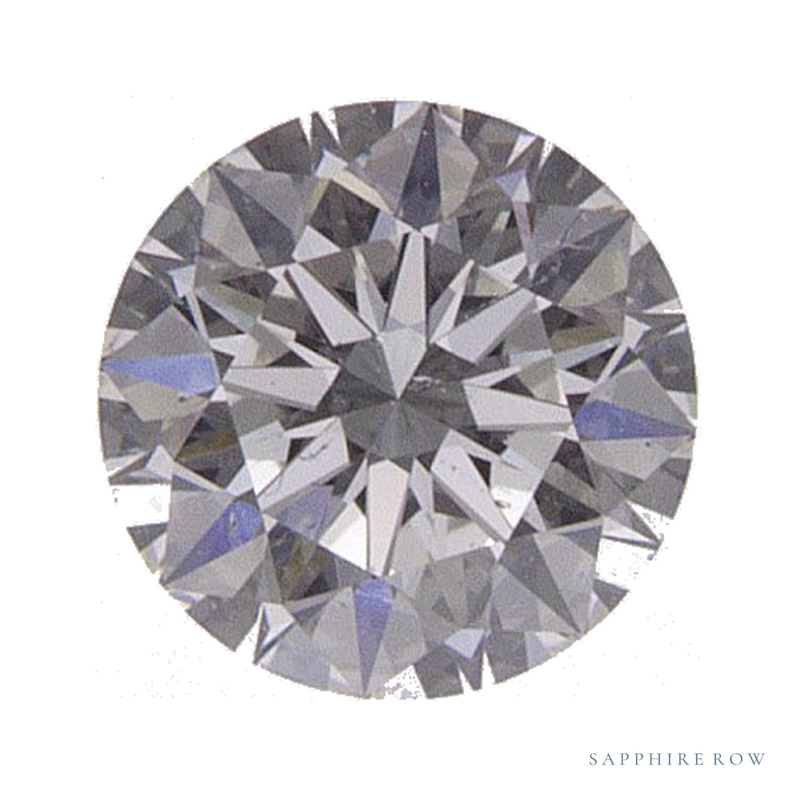 0.40 ct Round Natural Diamond – I SI1 – Faceted Cut – GIA Certified — Sapphire Row · cut4