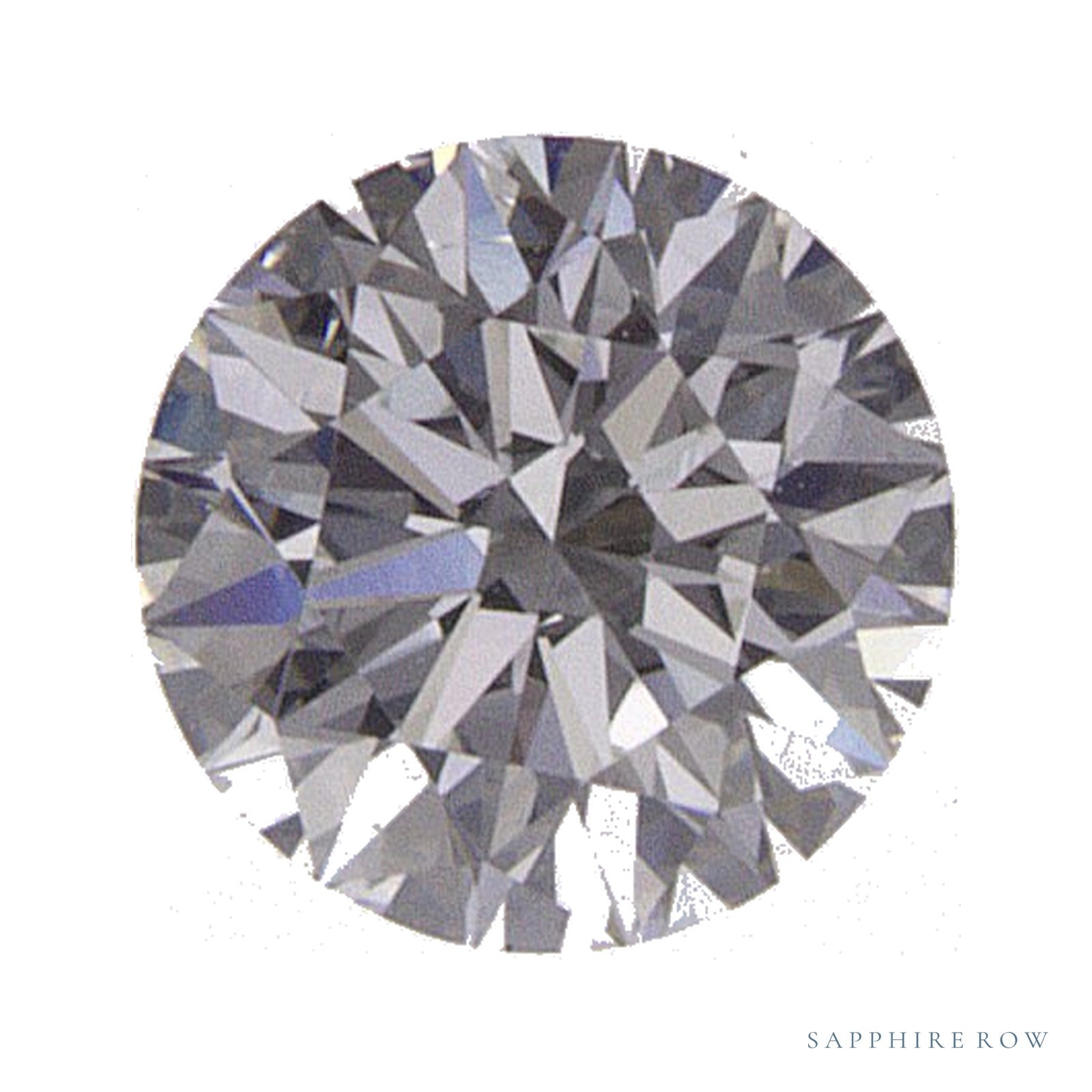 0.32 ct Round Natural Diamond – H VS2 – Faceted Cut – GIA Certified — Sapphire Row · cut4