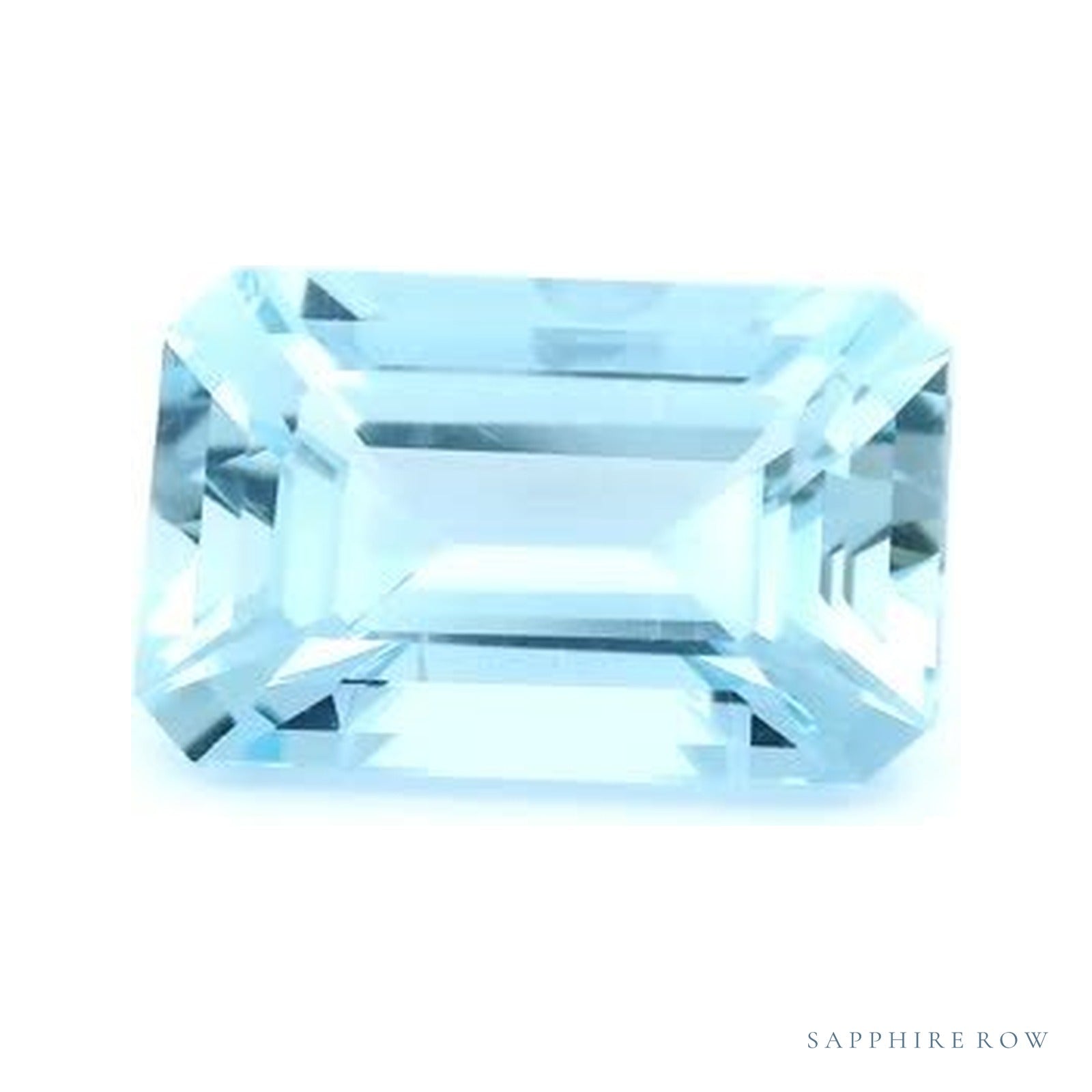 2.20 ct Emerald Natural Aquamarine – Step-cut — Sapphire Row · cut4