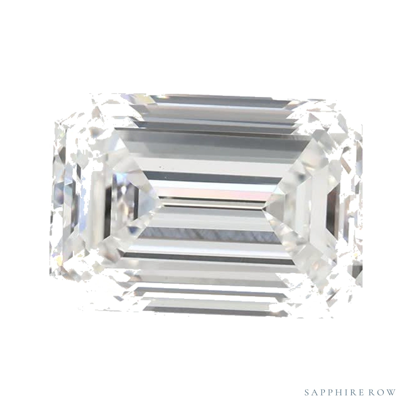 3.08 ct lab-grown diamond, emerald cut | Sapphire Row · cut4