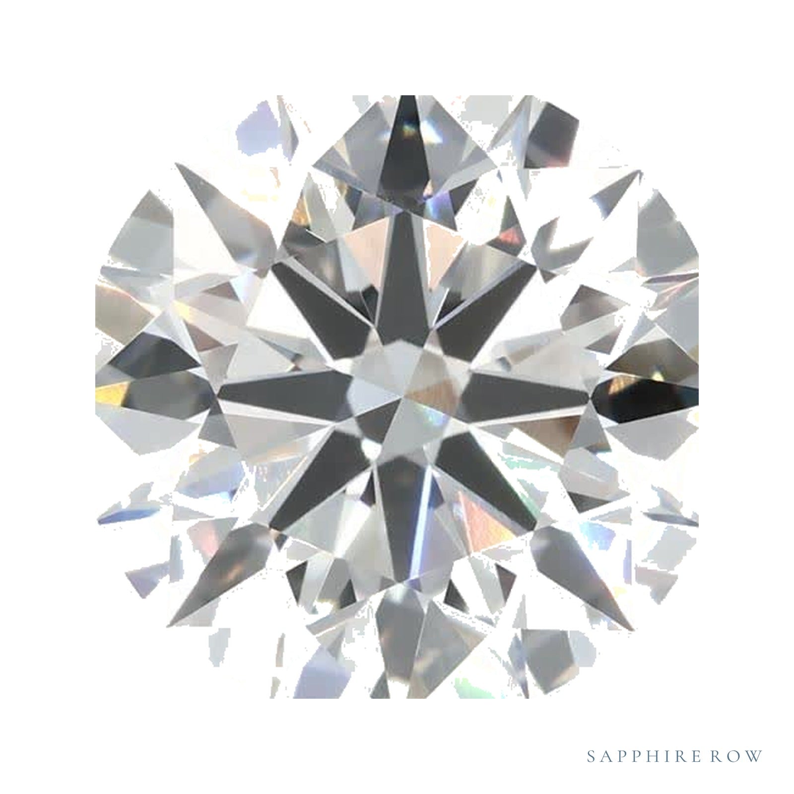3.83 ct lab-grown diamond, round cut | Sapphire Row · cut4