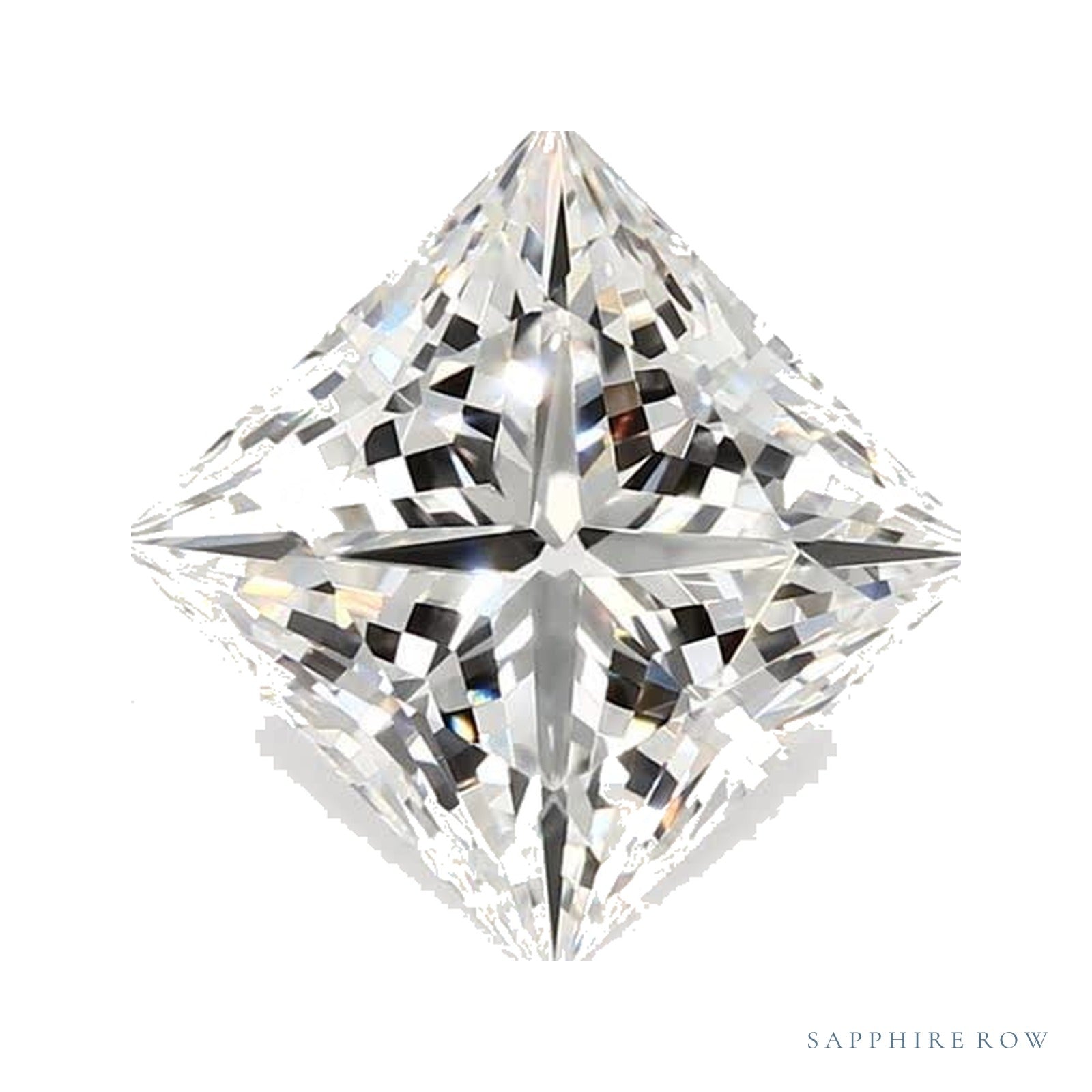 2.54 ct lab-grown diamond, square cut | Sapphire Row · cut4