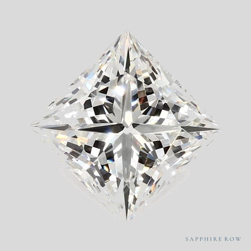 2.54 ct lab-grown diamond, square cut | Sapphire Row · cut4 · cut5