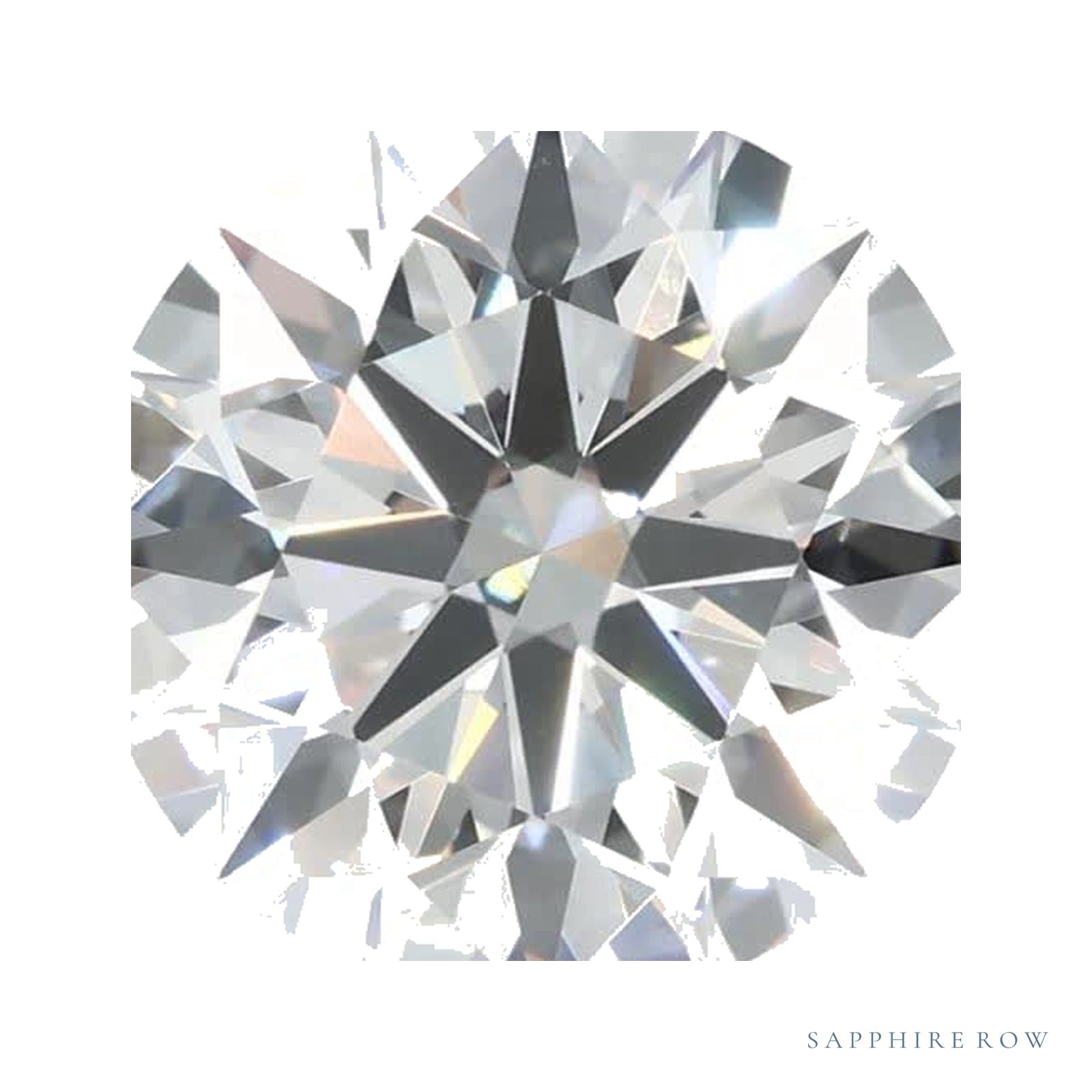 2.50 ct lab-grown diamond, round cut | Sapphire Row · cut4