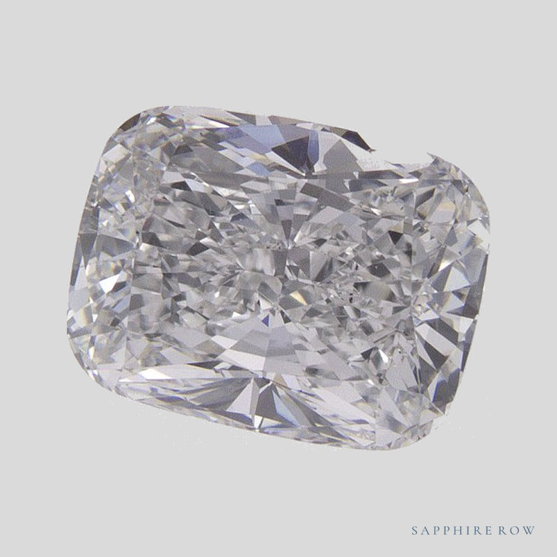 2.05 ct lab-grown diamond, elongated cushion cut | Sapphire Row · cut4 · cut5