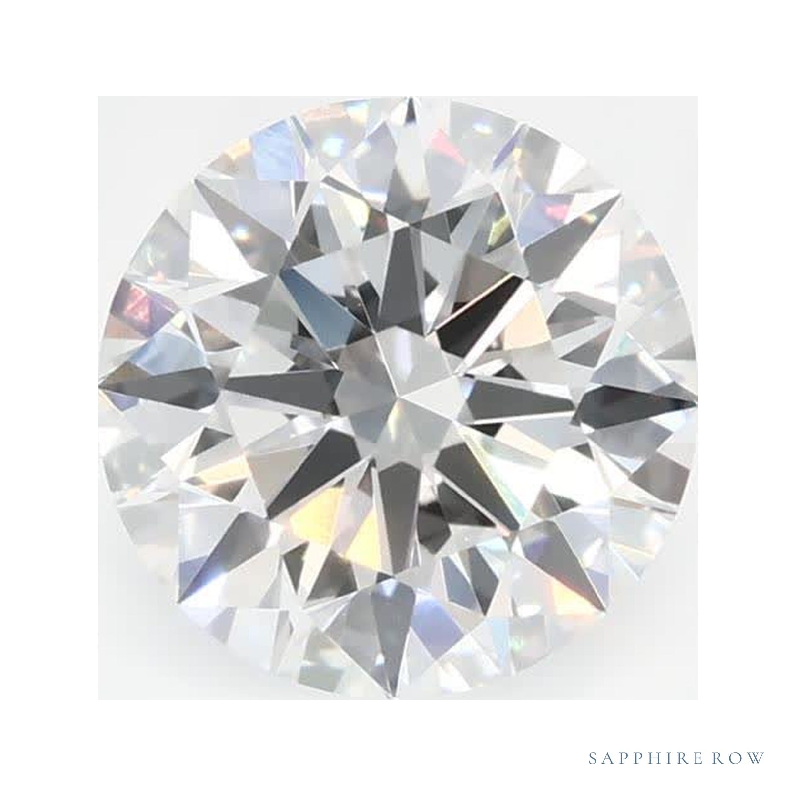 1.21 ct lab-grown diamond, round cut | Sapphire Row · cut4